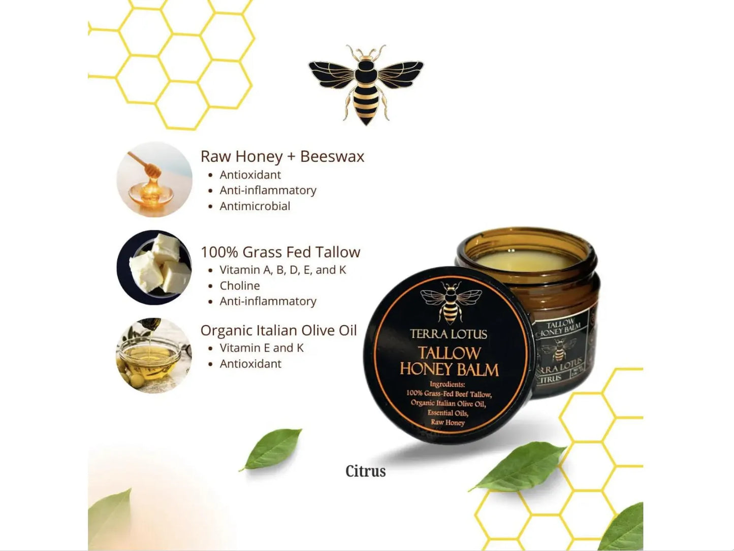 Tallow Honey Balm - Youthful Radiance Face Cream™
